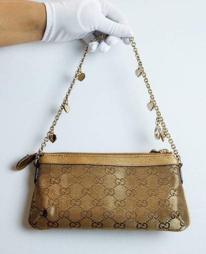 Guccissima Chain Pochette, front view